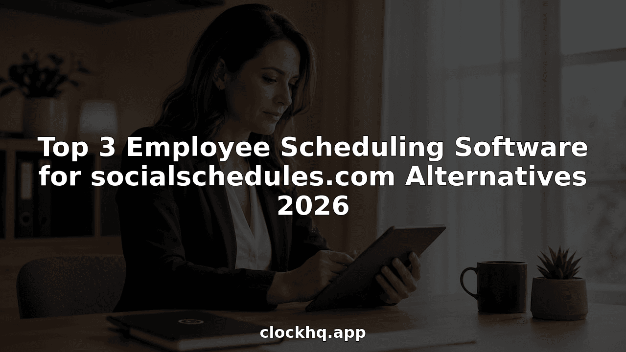 Top 3 Employee Scheduling Software for socialschedules.com Alternatives 2026